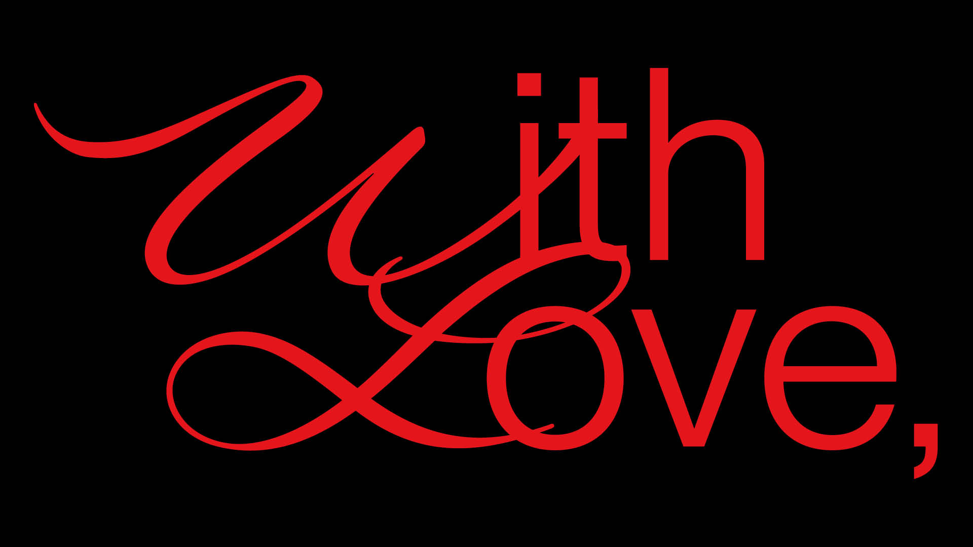 with love logotipo
